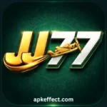JJ77 Game mobile app showing real money games and easy withdrawals.